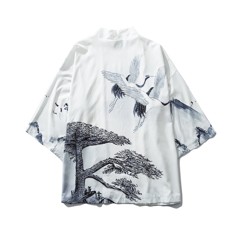 Bebovizi Japan Stil Katze Gedruckt, Dünne Kimono Japanischen Streetwear