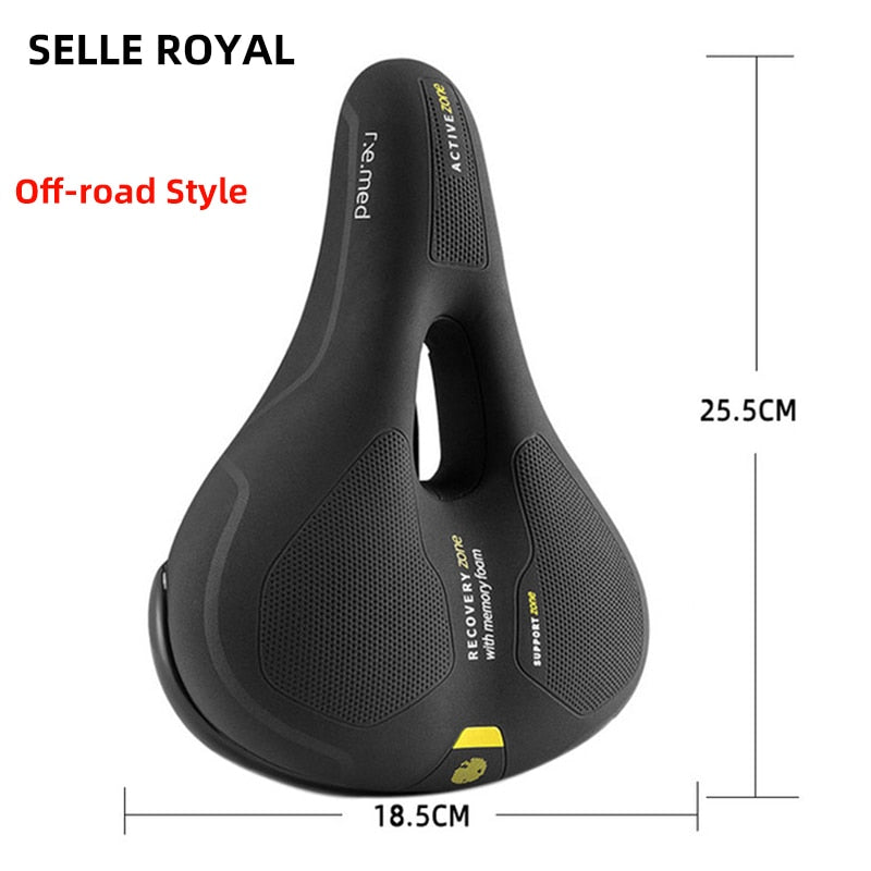 SELLE ROYAL MTB-Fahrrad-Sattelschiene, hohl, atmungsaktiv, absorbierend, regenfest, weicher Memory-Schwamm, Fahrrad-Fahrradsitz