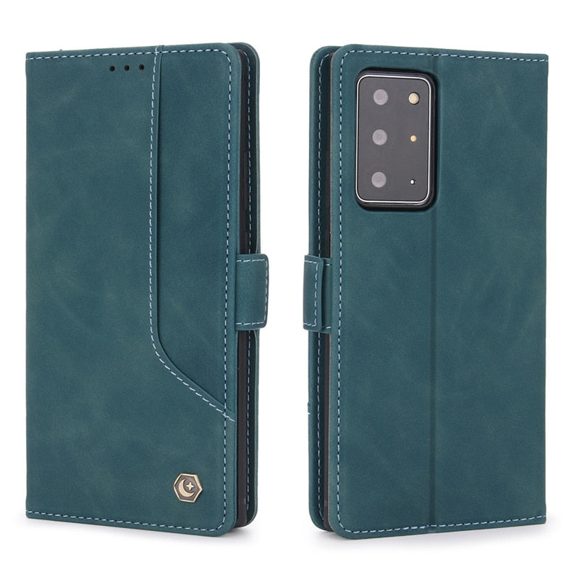 Luxus Ledertasche Für Samsung Galaxy Note 20, Ultra 10, 9 Plus, Note20ultra, Magnetische Flip Wallet Card Slots
