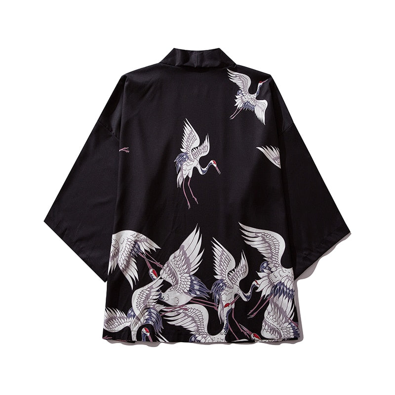 Bebovizi Japan Stil Katze Gedruckt, Dünne Kimono Japanischen Streetwear