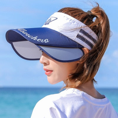 Im Freien Sonnenhut, Dehnbare Leere Top Sonnenblende mit UV-Schutz
