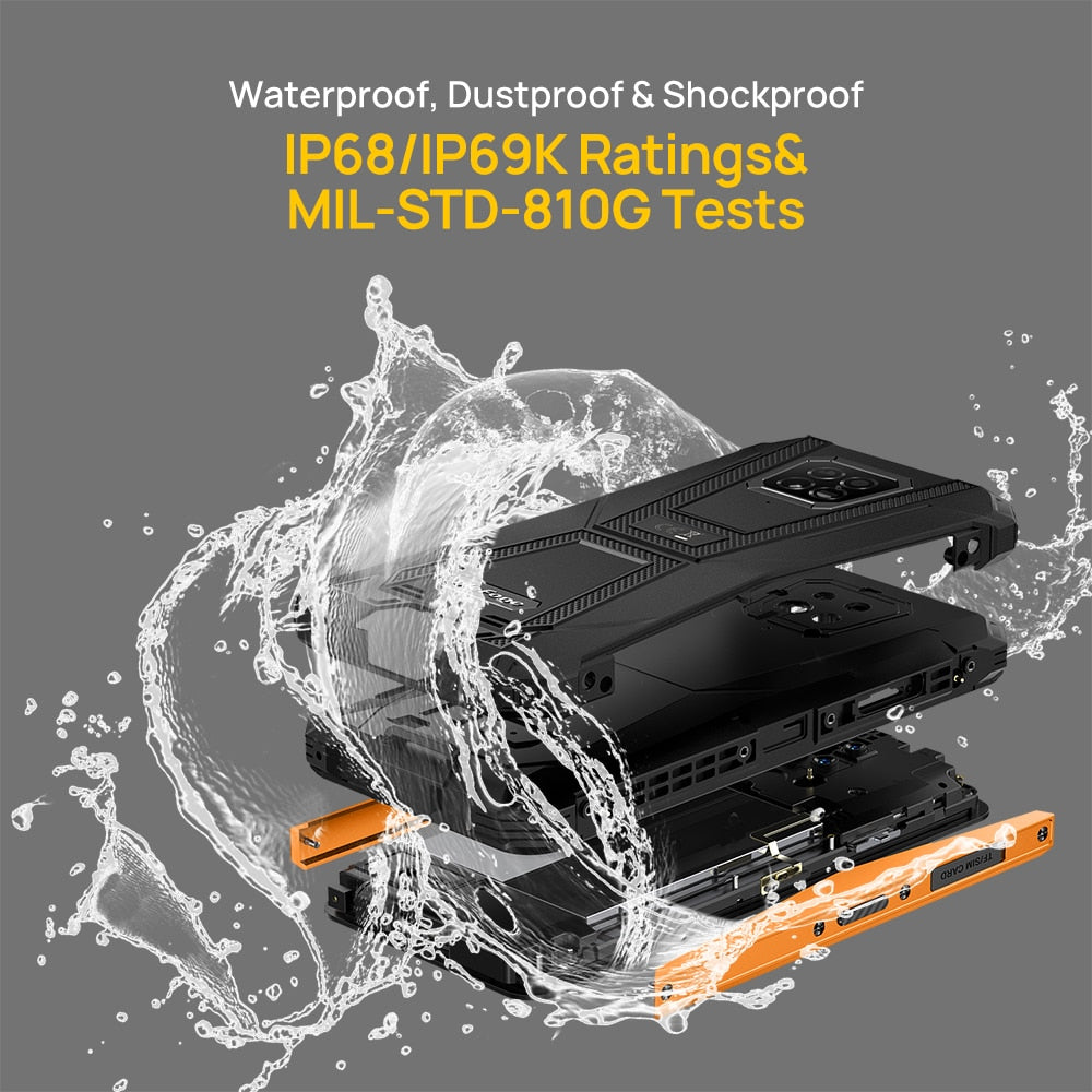 Ulefone Armor 8 Pro Android 11 Robustes Smartphone 8 GB + 128 GB NFC/IP68/ Smartphone 5580 mAh, Wasserdichtes Mobiltelefon Global