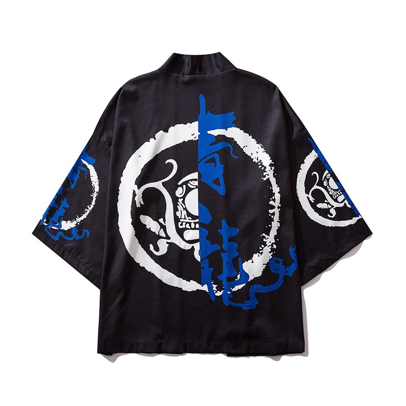 Bebovizi Japan Stil Katze Gedruckt, Dünne Kimono Japanischen Streetwear