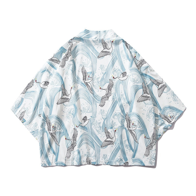 Bebovizi Japan Stil Katze Gedruckt, Dünne Kimono Japanischen Streetwear