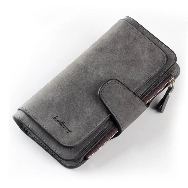 2023 Women Wallets Fashion Long PU Leather Top Quality Card Holder Classic Female Purse Zipper Wallet For Women