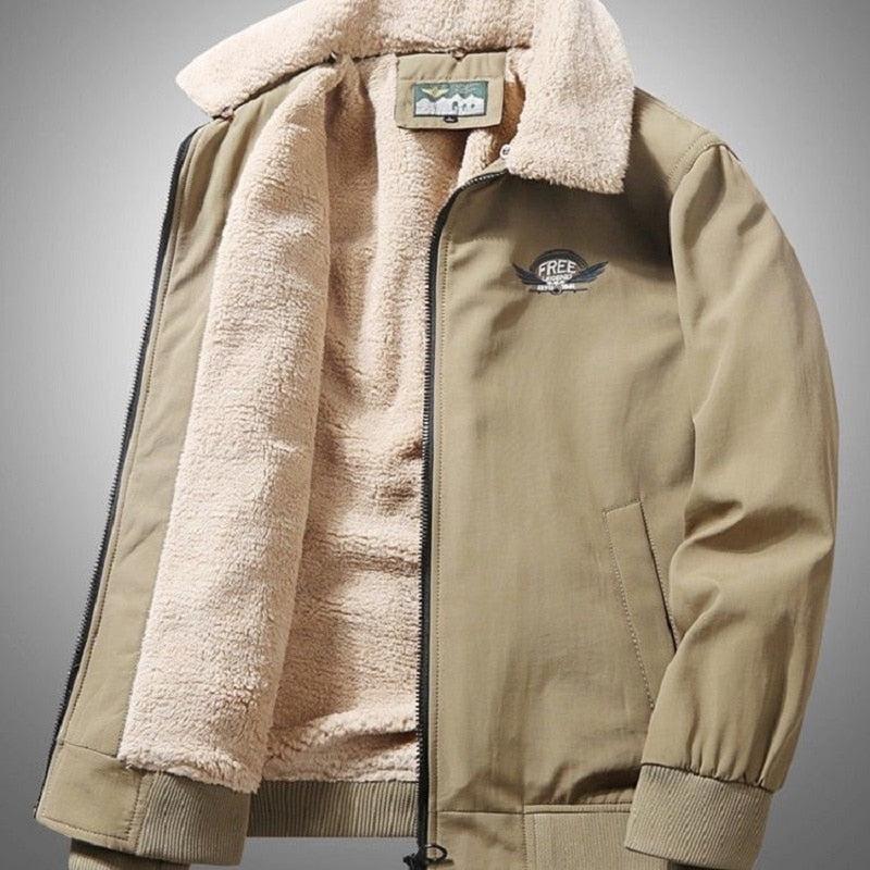 Herren Zipper Mantel Männer, 2023 hohe Qualität Herbst Winter Jacke