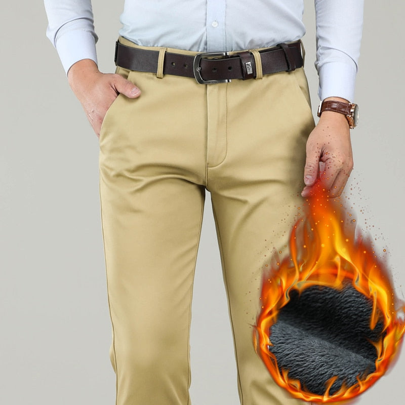 Männer Winter Businesshosen klassischen Stil