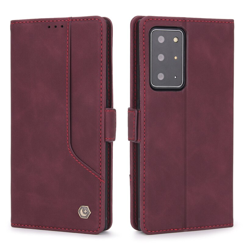 Luxus Ledertasche Für Samsung Galaxy Note 20, Ultra 10, 9 Plus, Note20ultra, Magnetische Flip Wallet Card Slots