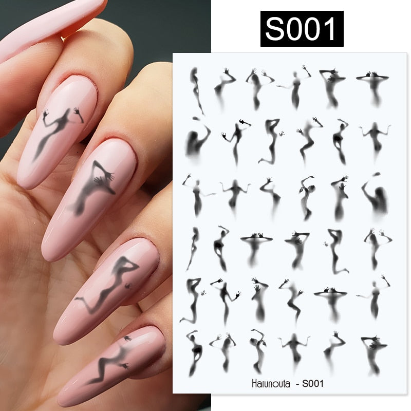 3D Nagelaufkleber, love Aufkleber, Gesicht Muster, Valentinstag Nail art Dekoration, Liebesherz