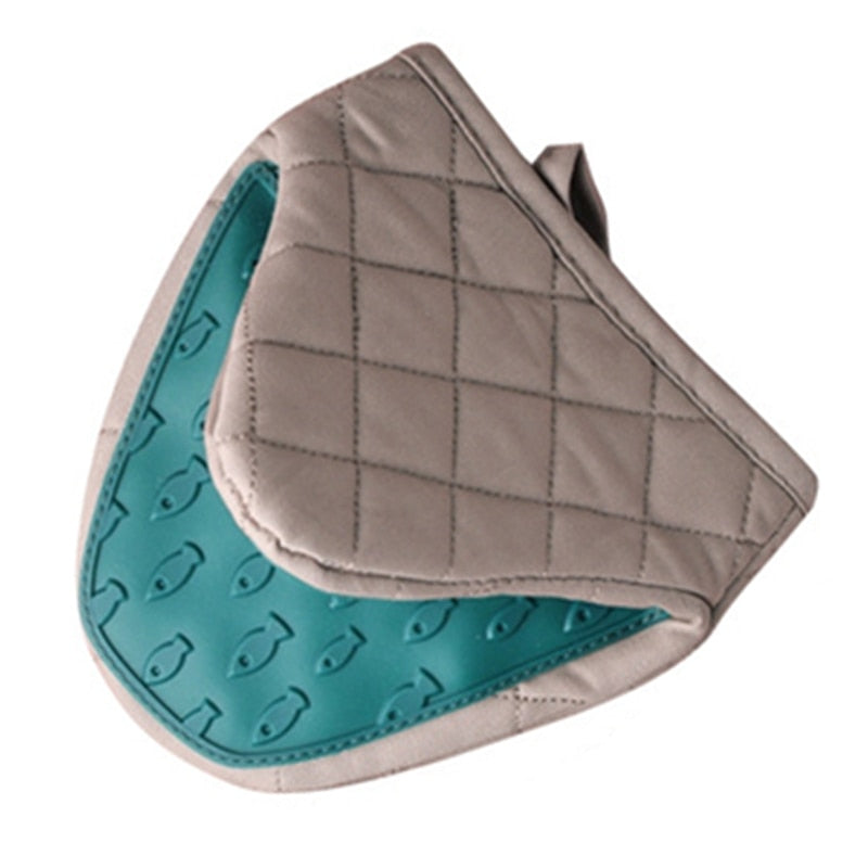 1PC Silikon Anti-verbrühungen Ofenhandschuhe, Topflappen für Küche aus Silikon