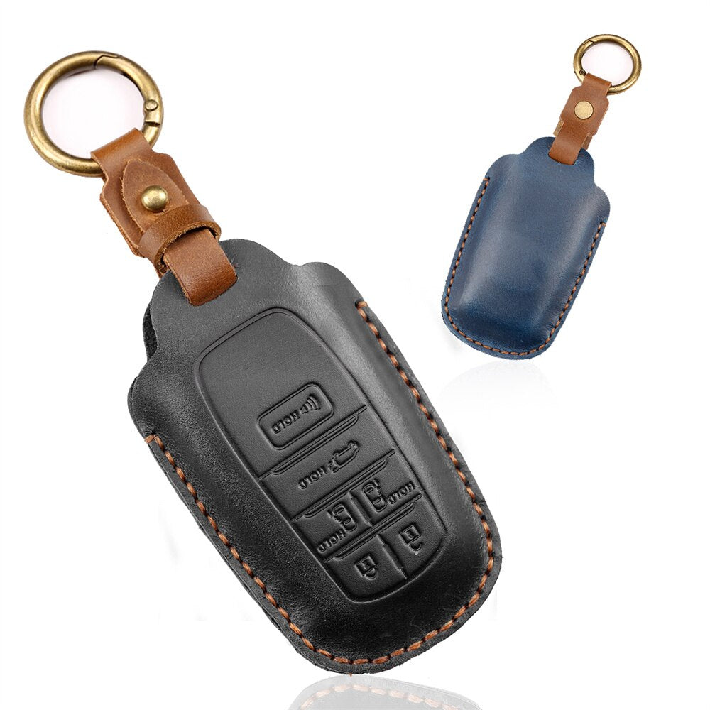 Neue Leder-Schlüsselhülle für Toyota Camry, Corolla, RAV4, Prius, CHR / C-HR, Corolla Avalon, GT86 2015–2020