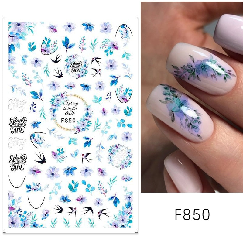 1PCS 3D Nagelzubehör, Maniküre-Nagelteile, Nageldekoration mit Liebes-Herz Aufkleber