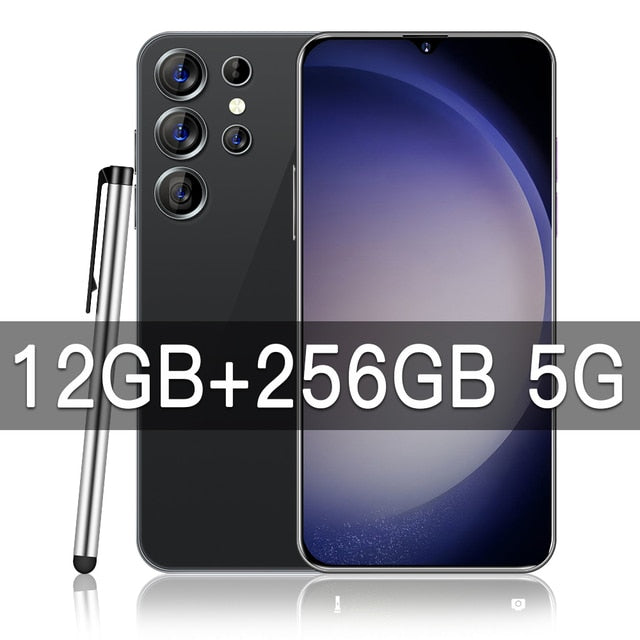 2023 neues heißes S23 Ultra Smartphone 7,3 Zoll Vollbild 4G 5G Telefon 16 TB + 1 TB 7800 mAh, Dual-Nano-SIM-Karte