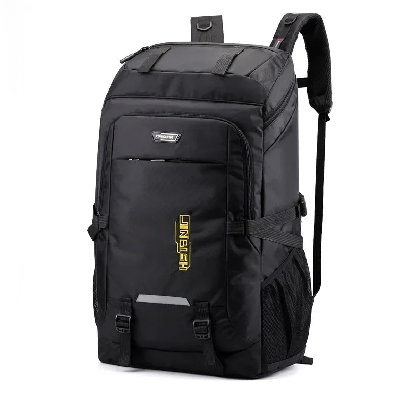60L 80L Hiking Camping Backpack Nylon Waterproof Large Capacity Luggage Rucksack Men Women Outdoor Climbing Travel Sports Bag
