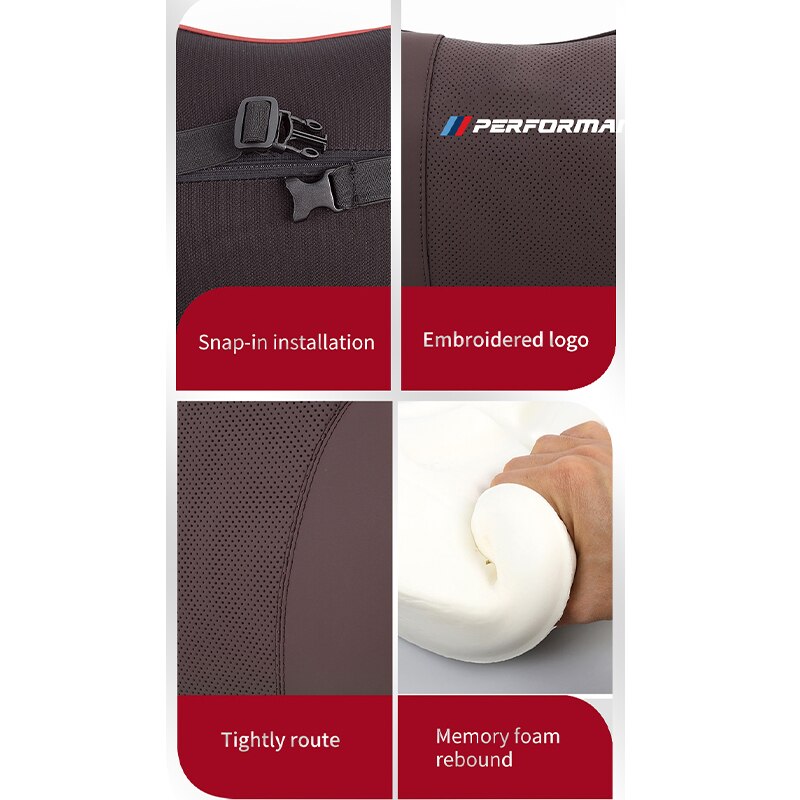 Leder Auto Kopfstütze, Nacken Kissen, Lenden Unterstützung, Auto-Protector Kissen für BMW, G30, F10, F30, g20