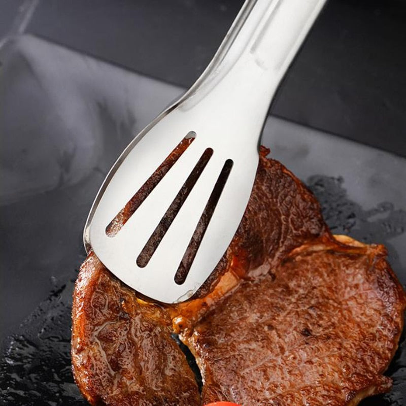 Edelstahl Steak Clip, Pfannkuchen Grill Spachtel