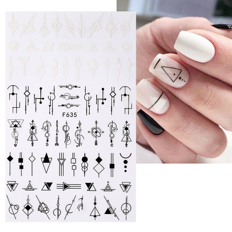 1PCS 3D Nagelzubehör, Maniküre-Nagelteile, Nageldekoration mit Liebes-Herz Aufkleber
