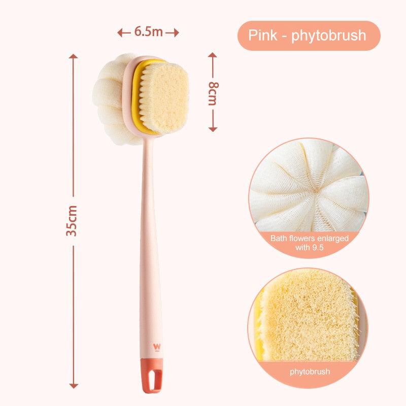 1PCS Schwamm Pinsel, Doppelseitige Reibungstechnologie für tiefe Hautreinigung