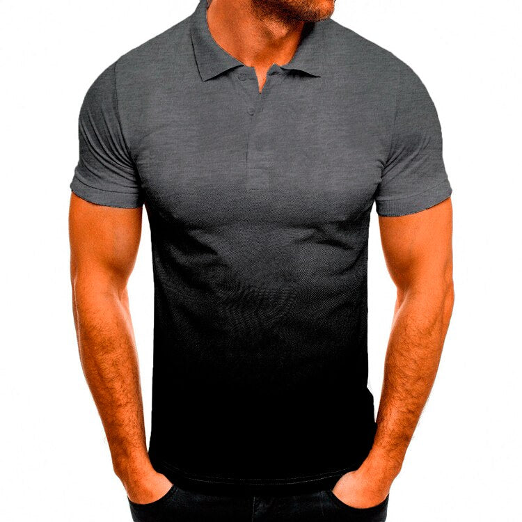 Sommer Herren 3D Druck T-shirts, Casual-Taste Kragen, 3D Gradienten Kurzarm