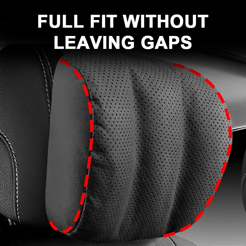 Autositz-Kopfstützenkissen, gebogene Oberfläche, unterstützt ergonomisches Design, automatische Nackenstütze für Reisen, lindert Schmerzen