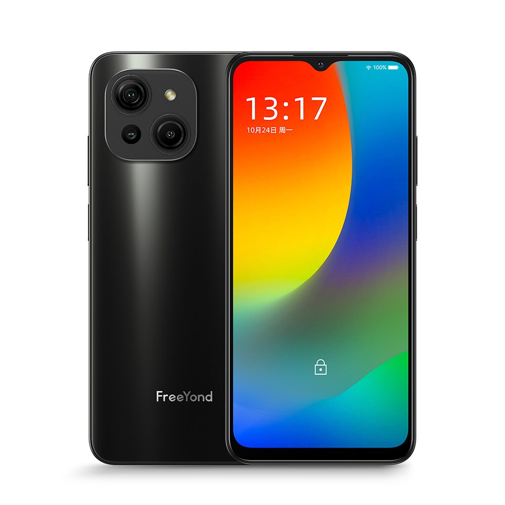 Freeyond M5 8 GB 128 GB Mobiltelefone 50 MP AI Triple Camera 6.52 "90 Hz IPS Bildschirm 5000mAh 18W schnelles Android -Smartphone