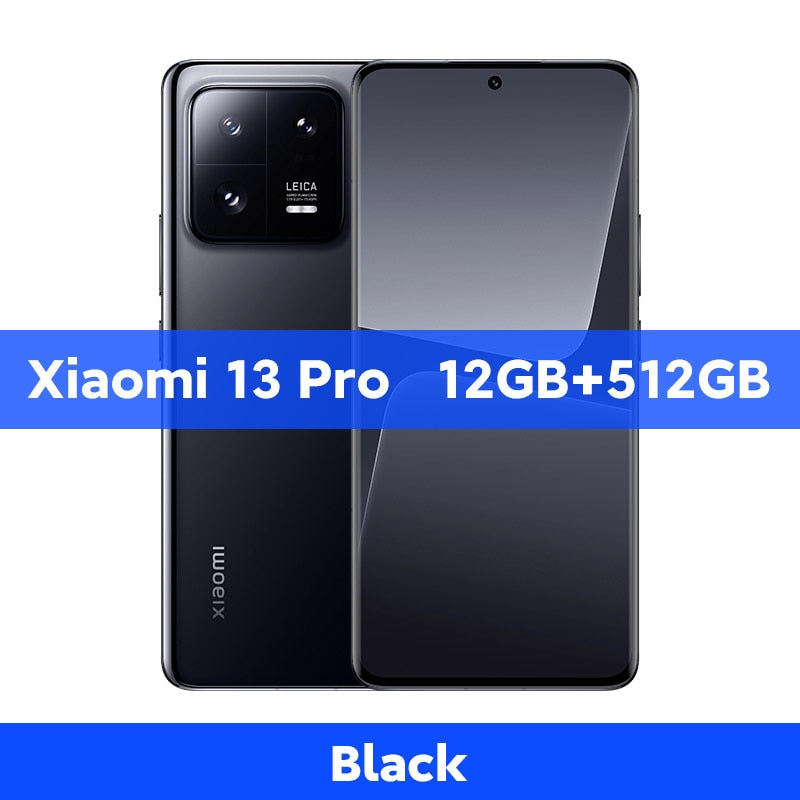 Xiaomi 13 Pro 12GB 512 GB, 5G Globale Version, Snapdragon 8 Gen 2 Octa-Core 6,73" Display, 120 Hz 50 MP Leica Kamera, 120 W Schnellladung, 2 SIM-Karten