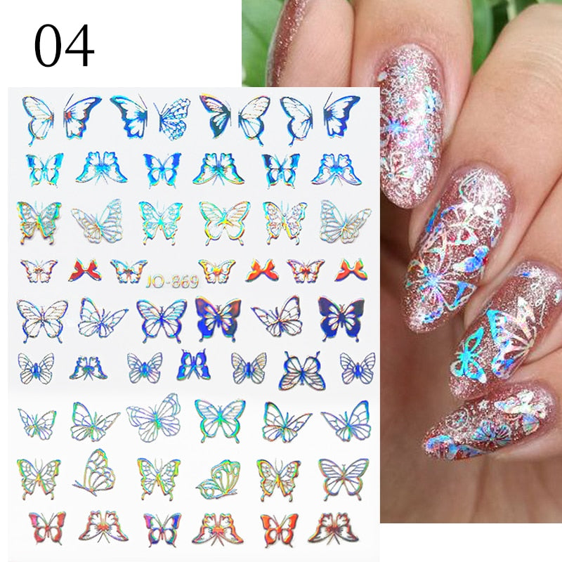 1PCS 3D Nagelzubehör, Maniküre-Nagelteile, Nageldekoration mit Liebes-Herz Aufkleber