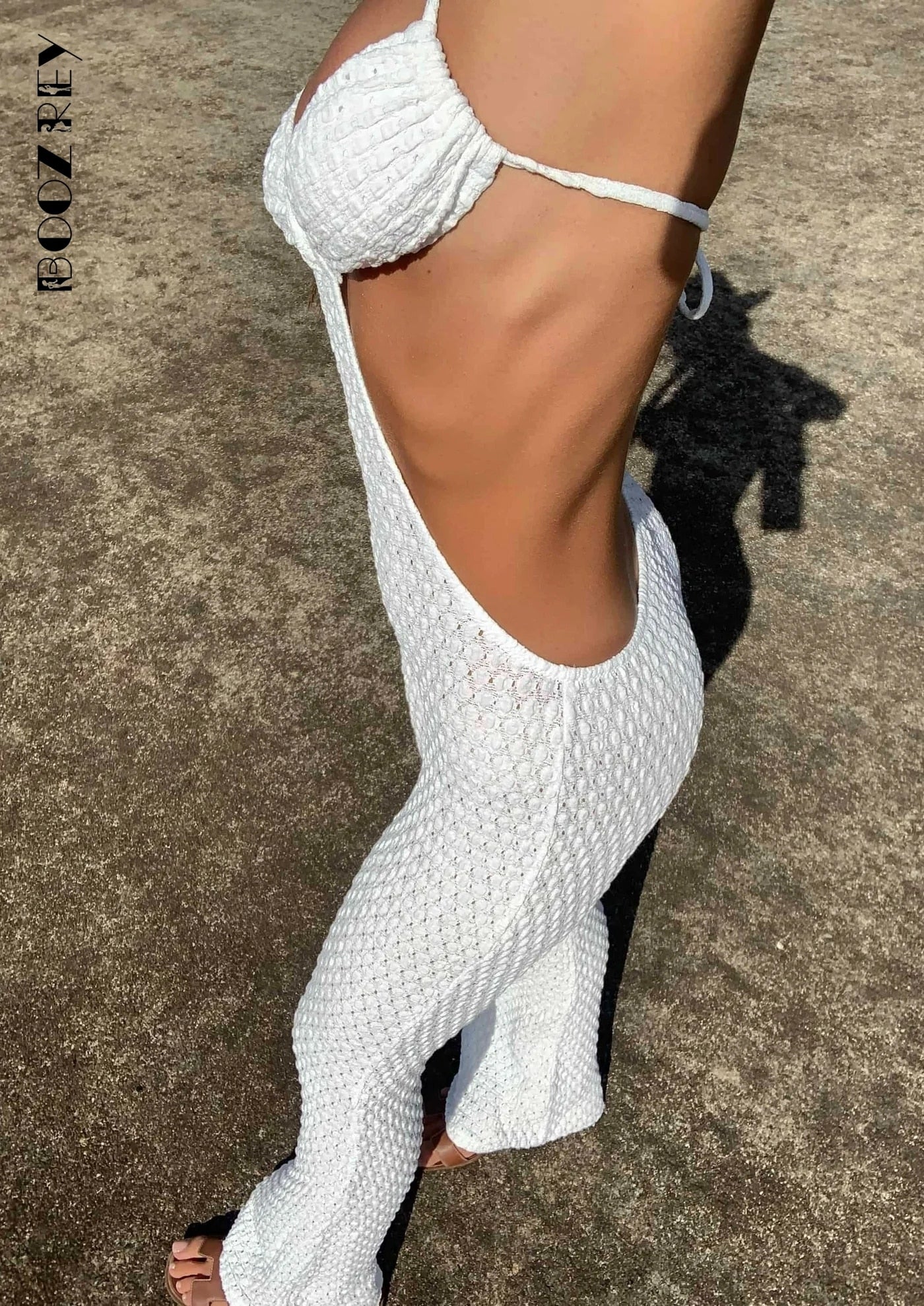 Damen Aushöhlen Overall Halter Neck, Backless 2023 ärmellose Sommer Strand