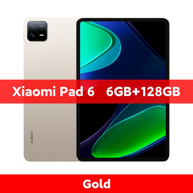 Weltpremiere Xiaomi Pad 6 Global Version 128 GB/256 GB, Snapdragon 870 Prozessor 144 Hz WQHD+ 8840 mAh, 33 W Schnelllade-Tablet