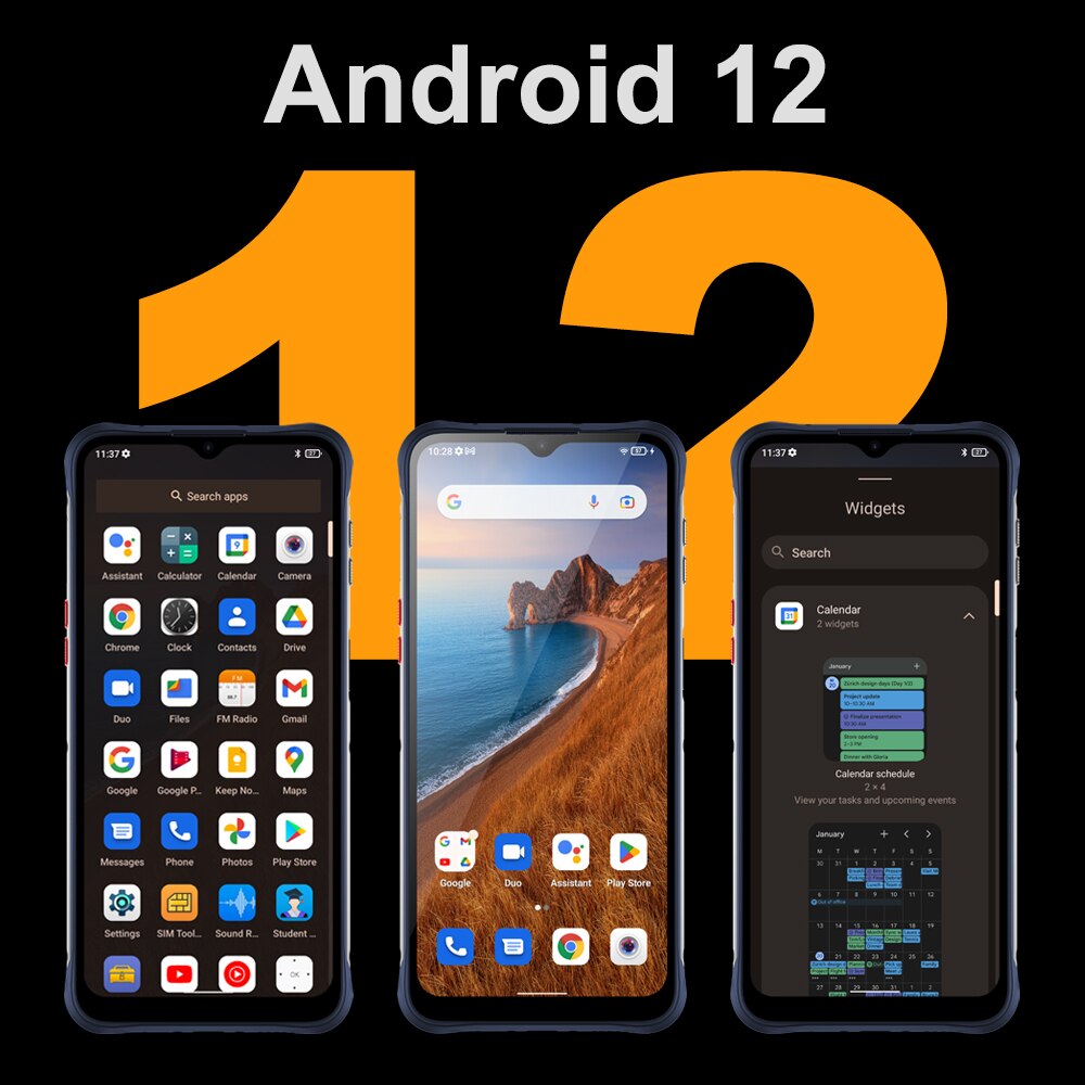 Unihertz Tick Tock E Octa Core Android Smartphone 6000 mAh, 6,5 Zoll Bildschirm 4 GB, 64 GB Mobiltelefon, 48 MP Entsperren Sie das Schnellladetelefon