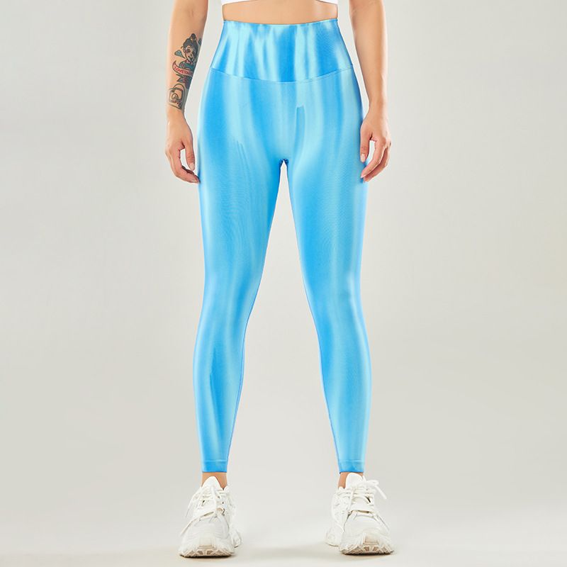 Nahtlose Damen Fitness Leggings, Hohe Taille Atmungsaktive enge Yoga Sporthose