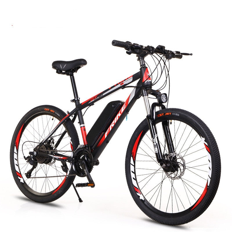 S26 Elektrofahrrad 48V 12,8 Ah Lithiumbatterie 500 W, Erwachsenes Berg-Elektrofahrrad 21 Geschwindigkeiten, 36 V 24 MPH Fahrrad 26 Zoll E-Bike