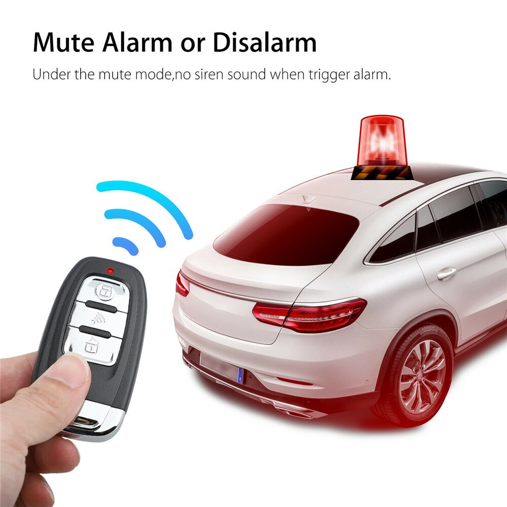 12V Universal Autoschlüsselloses Zugangssystem, Motor Start Alarm System Ein-Knopf Start/Stopp System, Fernstarter Stop