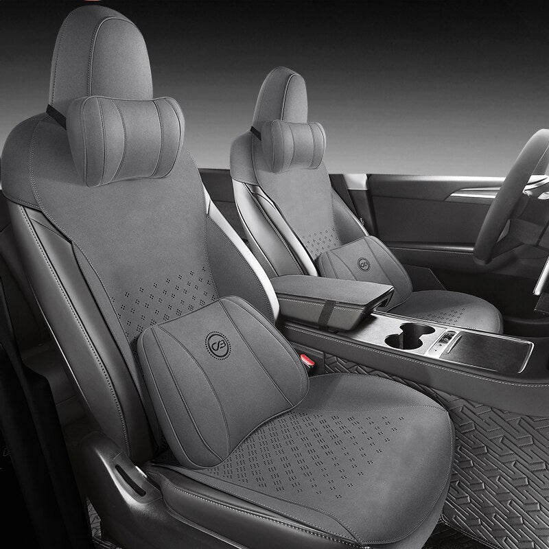 Wissenschaftlich entwickeltes Memory Foam-Auto-Nackenkissen und Lendenkissen-Set mit weichem, bequemem Material für eine entspannte Reise