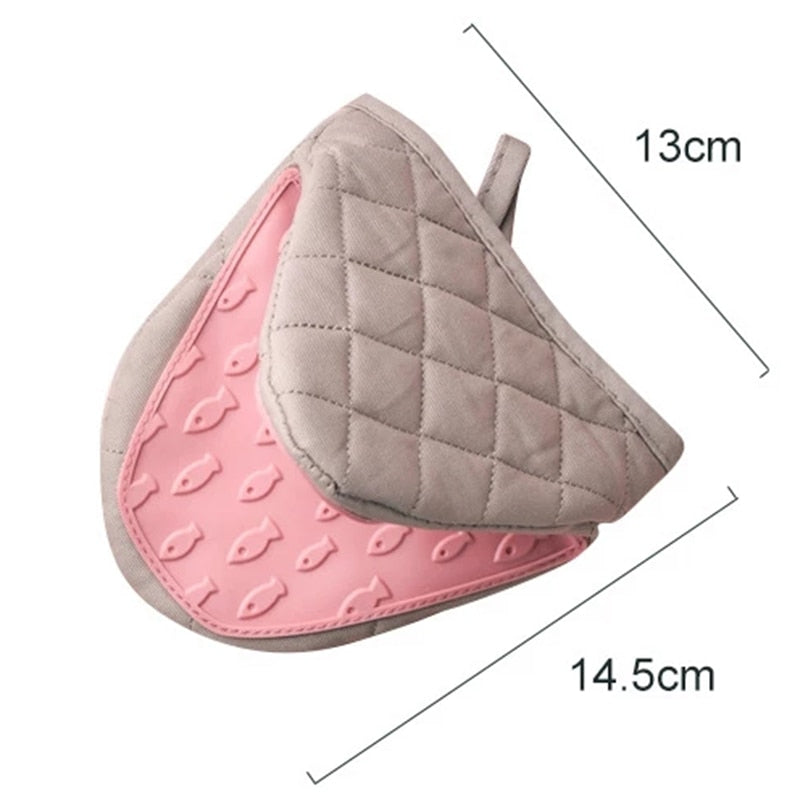 1PC Silikon Anti-verbrühungen Ofenhandschuhe, Topflappen für Küche aus Silikon