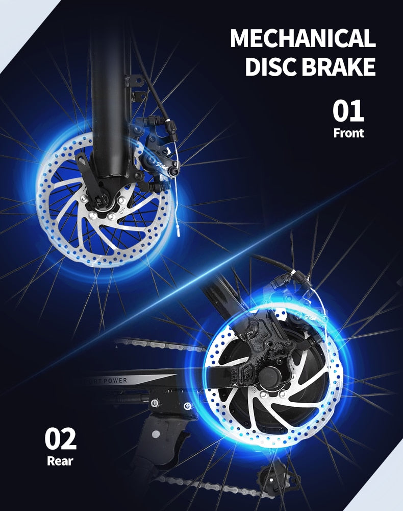 S26 Elektrofahrrad 48V 12,8 Ah Lithiumbatterie 500 W, Erwachsenes Berg-Elektrofahrrad 21 Geschwindigkeiten, 36 V 24 MPH Fahrrad 26 Zoll E-Bike