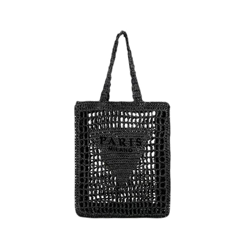 Luxus Design Frauen Geflochtene Bast Stroh Tasche Große Kapazität, Sommer Strandurlaub Schultertasche