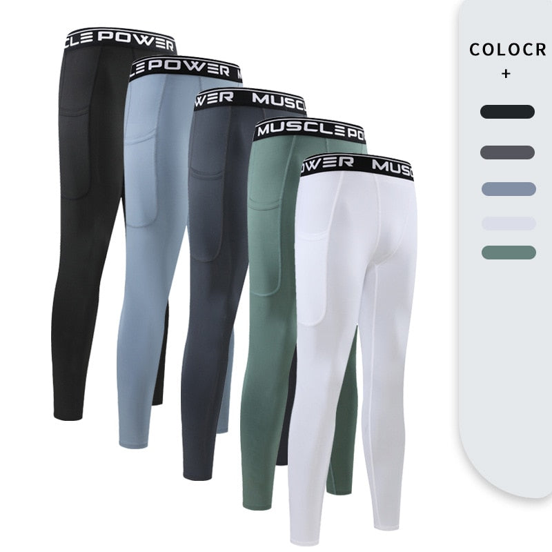 Herren-Kompressions-Jogginghose, Sporthose für Fitnessstudio, Laufen, Jogging, Trainingshose