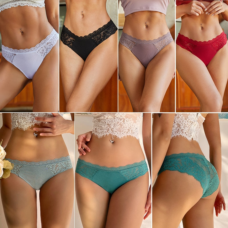 2 Teile/satz Nahtlose Unterwäsche Spitze Höschen für Damen, Sexy Dessous, Weibliche Unterhose Floral Spitze