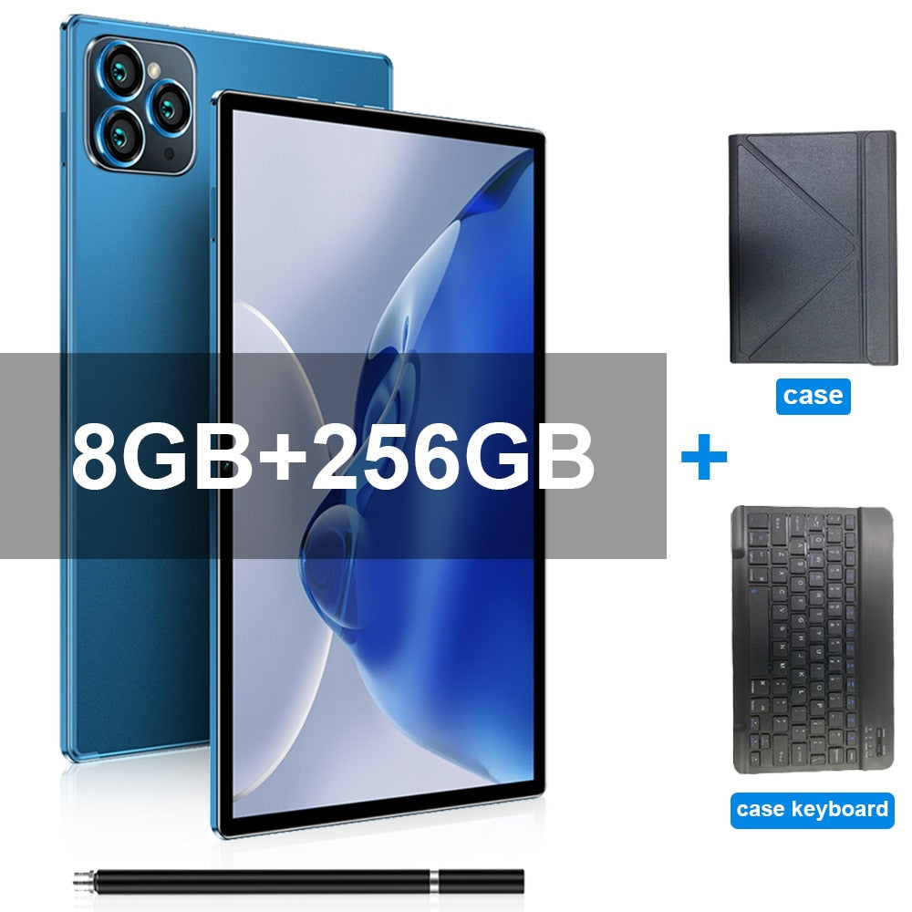 2023 Neues Tablet Android S23 Ultra 10,1 Zoll HD 16G+512GB, 5G Dual-SIM-Karte, WIFI Google Play Tablets für Laptop