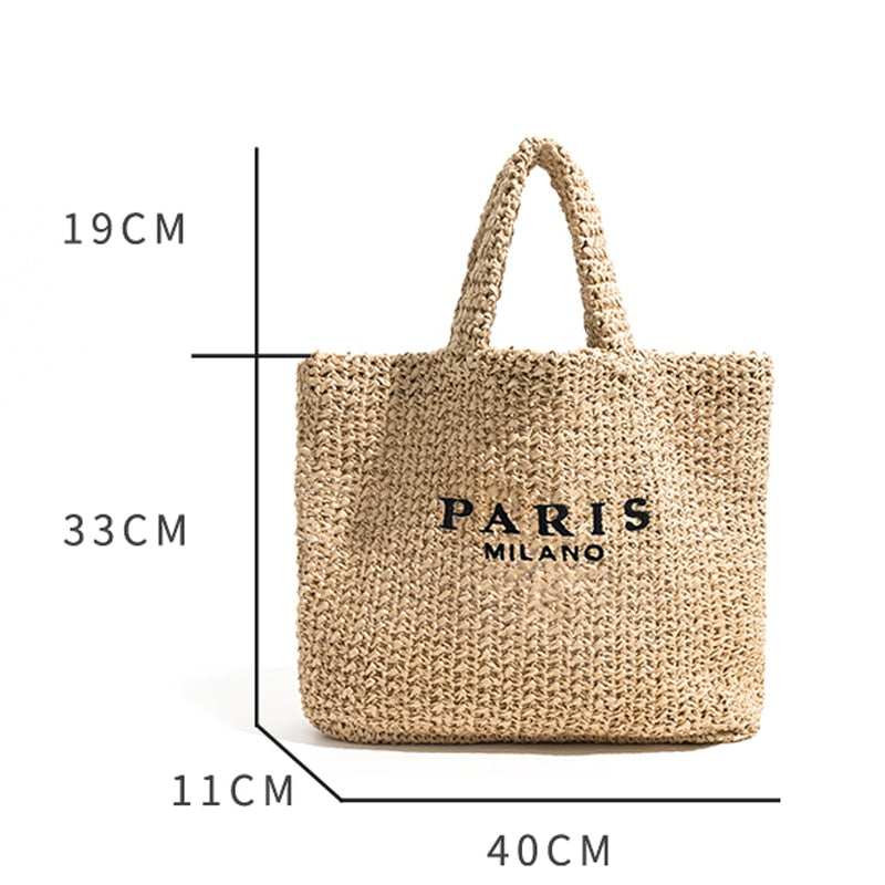 Damenmode "Paris" Designer Handtaschen, Sommer Strand Tasche