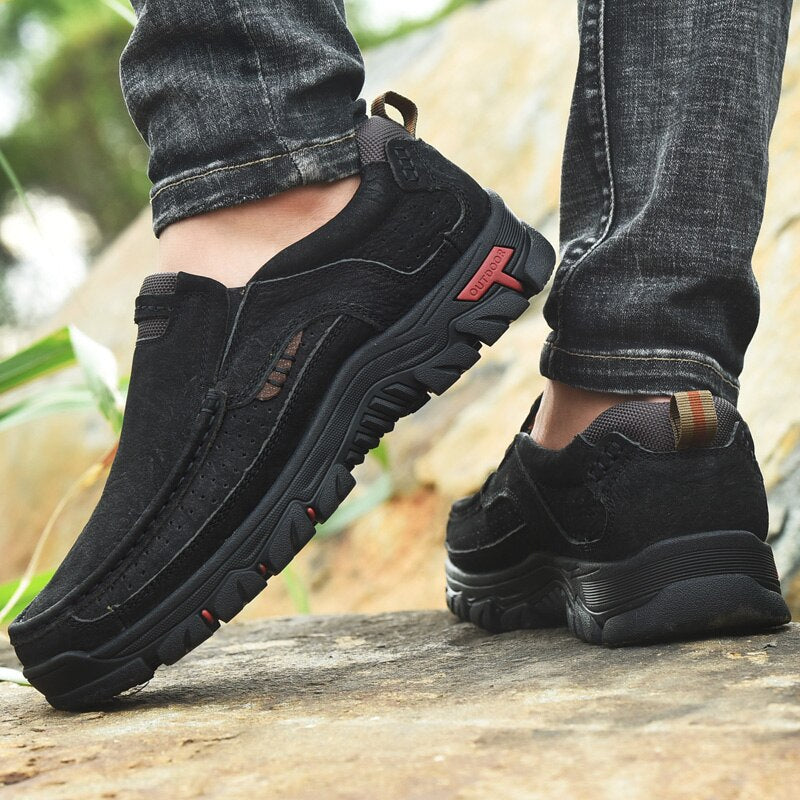 Männer Casual Kuh Lederschuhe, Hohe Qualität Vintage 100% Echtes Lederschuhe