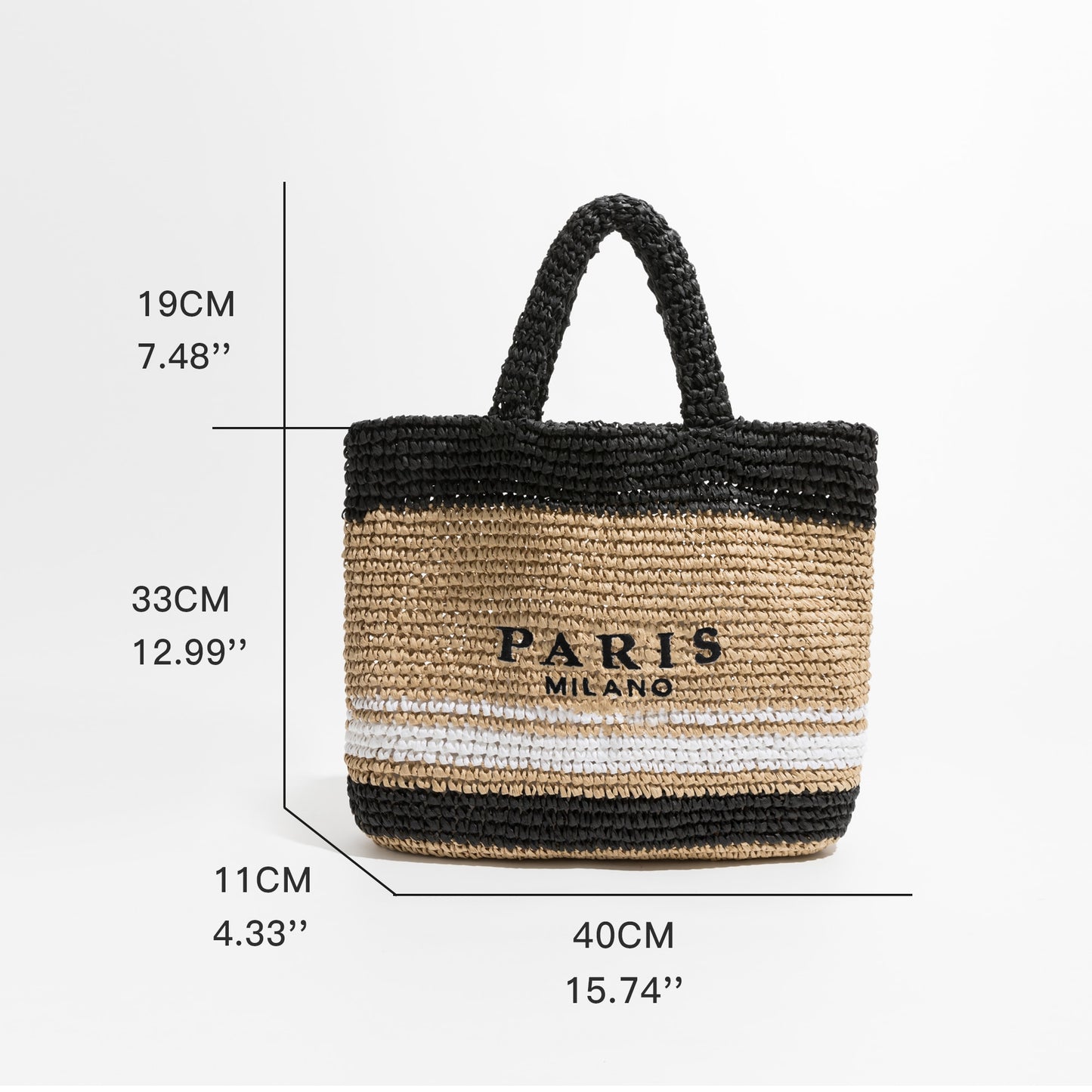 Luxus Design Frauen Geflochtene Bast Stroh Tasche Große Kapazität, Sommer Strandurlaub Schultertasche