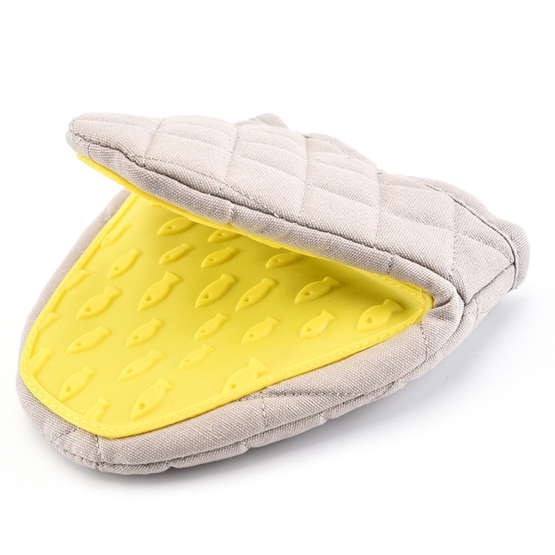 1PC Silikon Anti-verbrühungen Ofenhandschuhe, Topflappen für Küche aus Silikon