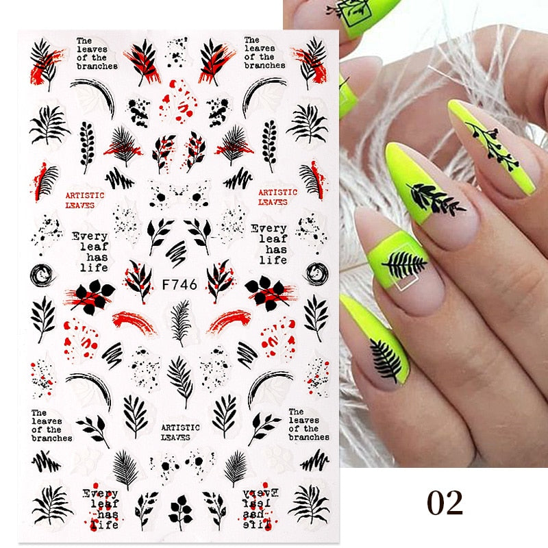 1PCS 3D Nagelzubehör, Maniküre-Nagelteile, Nageldekoration mit Liebes-Herz Aufkleber