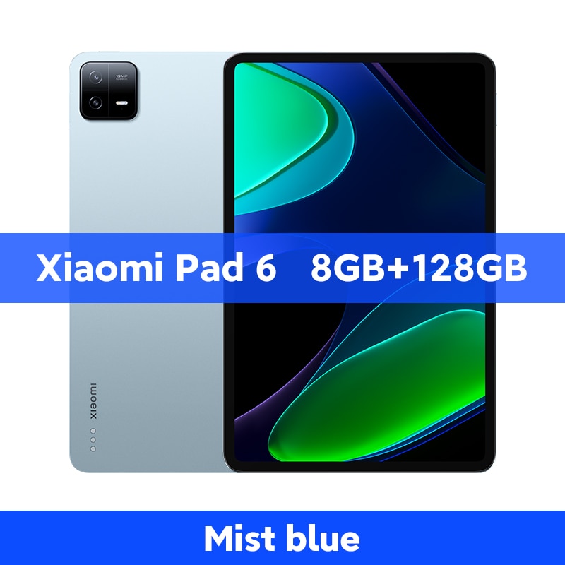 Weltpremiere Xiaomi Pad 6 Global Version 128 GB/256 GB, Snapdragon 870 Prozessor 144 Hz WQHD+ 8840 mAh, 33 W Schnelllade-Tablet