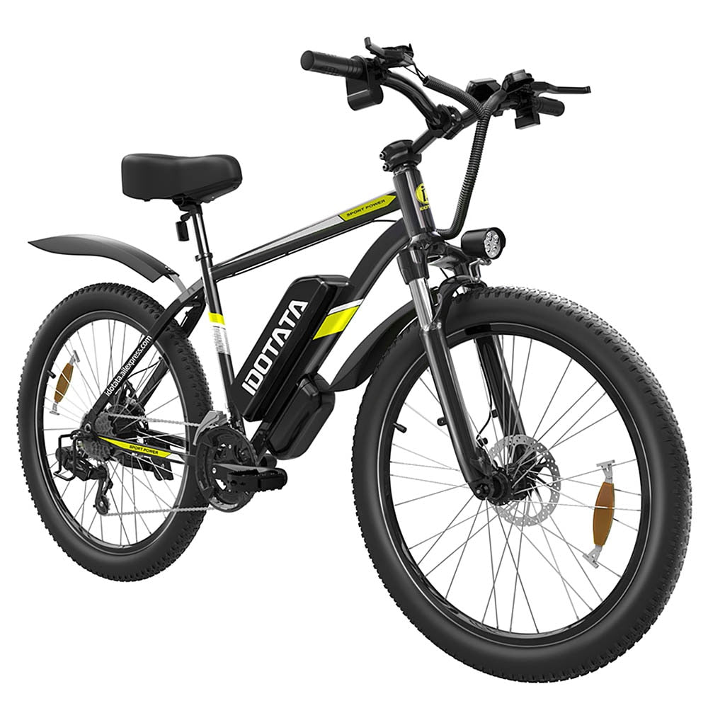 S26 Elektrofahrrad 48V 12,8 Ah Lithiumbatterie 500 W, Erwachsenes Berg-Elektrofahrrad 21 Geschwindigkeiten, 36 V 24 MPH Fahrrad 26 Zoll E-Bike