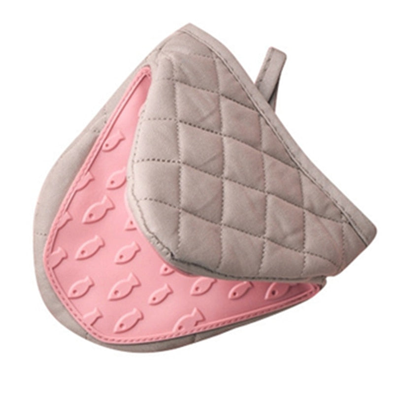 1PC Silikon Anti-verbrühungen Ofenhandschuhe, Topflappen für Küche aus Silikon