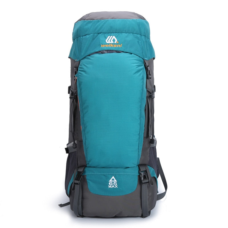 65L Camping Rücksack Große Kapazität, Outdoor Wasserdichte Rücksachtasche für Bergsteiger