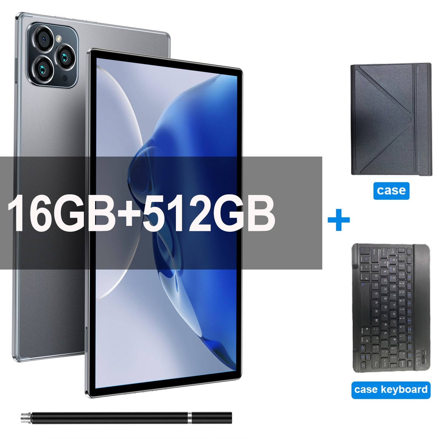 2023 Neues Tablet Android S23 Ultra 10,1 Zoll HD 16G+512GB, 5G Dual-SIM-Karte, WIFI Google Play Tablets für Laptop